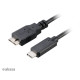 Akasa C/micro-B, 1m 1m USB C Micro-USB B Negro cable USB